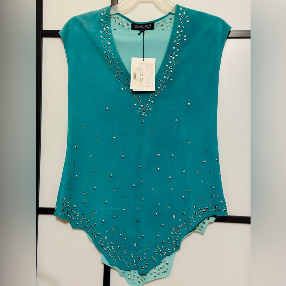 Donald J Pliner Leather Tunic